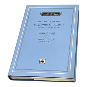 Platonic Theology Vol 5 Books XV-XVI Marsilio Ficino Harvard Blue HC Philosophy